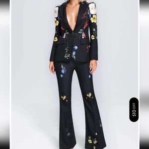 Bella B Printed Blazer Set Size M